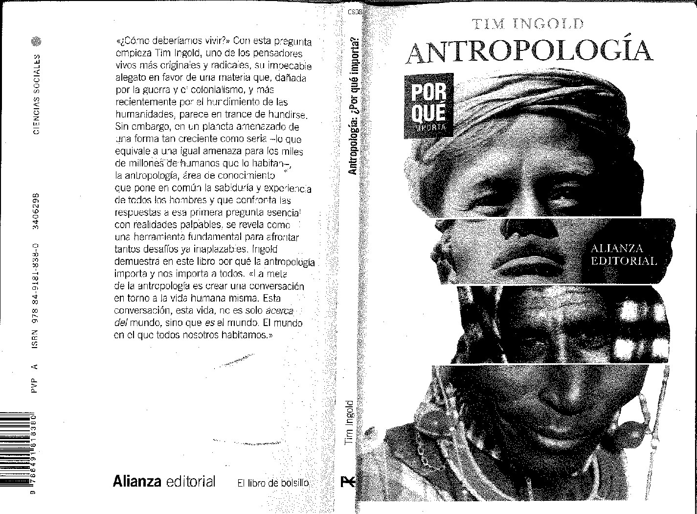 Antropología _ ¿Por qué importa_ -- Tim Ingold; Esther Gómez Parro -- Ciencias sociales (Alianza), 98, Madrid, 2020 -- Alianza Editorial -- isbn13 9788491818380 -- 91a7bc2ea8a43b701eea433c4c6d5f7b -- Anna’s Archive